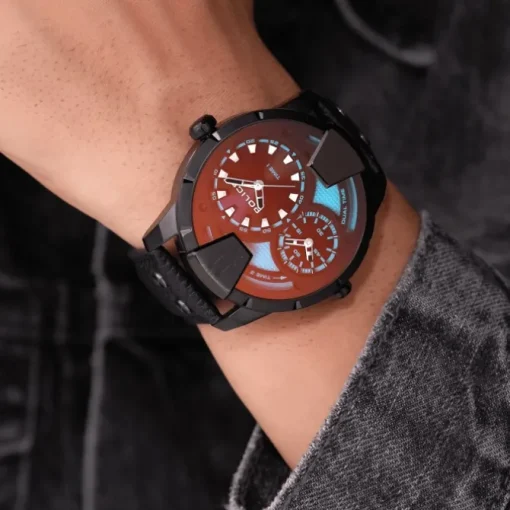 Police Herrenuhr Leder schwarz Police Huntley Armbanduhr UPOA0022001