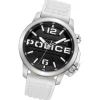 Police Herrenuhr Leder weiß Police Automated Armbanduhr UPOD0021704