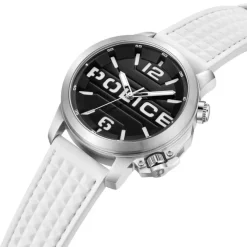 Police Herrenuhr Leder weiß Police Automated Armbanduhr UPOD0021704