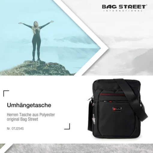 Polyester schwarz Crossbody Bag Street OTJ254S