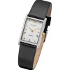 Regent Damen Armbanduhr Analog Lederarmband schwarz URF1301