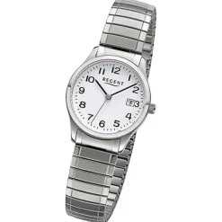 Regent Damen Armbanduhr Analog Edelstahlarmband silber URF1512