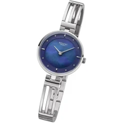 Regent Damen Armbanduhr Analog F-1148 Quarz-Uhr Metall silber URF1148