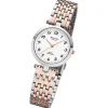 Regent Damen Armbanduhr Analog Metallarmband silber rosegold URF1324