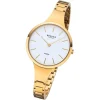 Regent Damen Armbanduhr Analog F-1154 Quarz-Uhr Titan gold URF1154