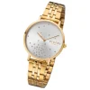 Regent Damen Armbanduhr Analog BA-596 Quarz-Uhr Edelstahl gold URBA596