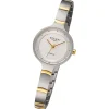 Regent Damen Armbanduhr Analog Metallarmband silber gold URF1337