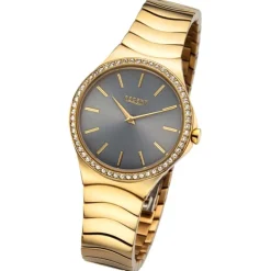 Regent Damen Armbanduhr Analog Metallarmband gold UR2212814