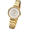 Regent Damen Armbanduhr Analog Metallarmband gold UR2214046