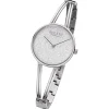 Regent Damen Armbanduhr Analog Metallarmband silber URBA680