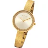 Regent Damen Armbanduhr Analog Metallarmband gold URBA687