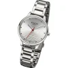 Regent Damen Armbanduhr Analog Metallarmband silber URBA743