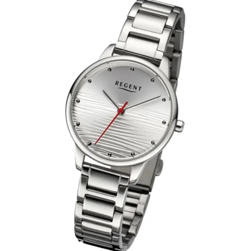 Regent Damen Armbanduhr Analog Metallarmband silber URBA743
