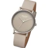 Regent Damen Armbanduhr Analog Lederarmband taupe URBA811