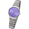 Regent Damen Armbanduhr Analog Metallarmband silber URF1499