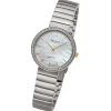Regent Damen Armbanduhr Analog Metallarmband silber URF1505