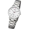 Regent Damen Armbanduhr Analog Metallarmband silber URGM2304
