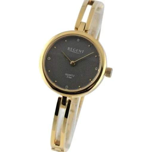 Regent Damen Armbanduhr Analog Metallarmband gold UR2214001