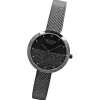 Regent Damen Armbanduhr Analog Metallarmband schwarz UR2252543