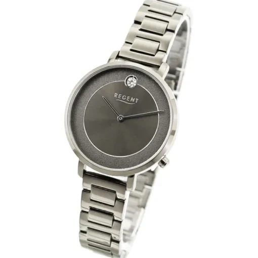 Regent Damen Armbanduhr Analog Metallarmband silber UR2252545