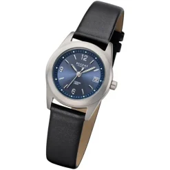 Regent Damen Armbanduhr Analog F-1214 Quarz-Uhr Titan schwarz URF1214