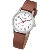 Regent Damen Armbanduhr Analog F-1213 Quarz-Uhr Titan braun URF1213