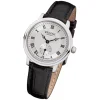 Regent Damen Armbanduhr Analog GM-1440 Quarz-Uhr Leder schwarz URGM1440