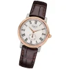 Regent Damen Armbanduhr Analog GM-1606 Quarz-Uhr Leder braun URGM1606