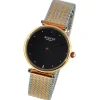 Regent Damen Armbanduhr Analog Metallarmband silber rosegold UR2212501