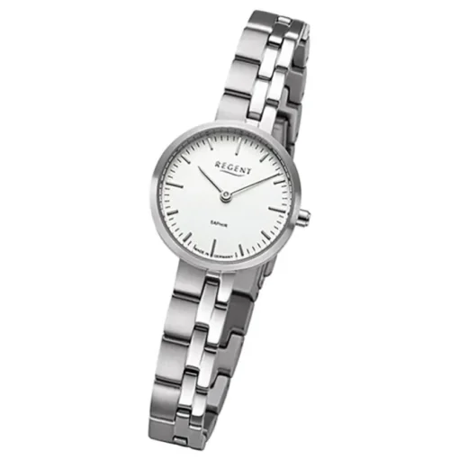 Regent Damen Armbanduhr Analog GM-2123 Quarz-Uhr Titanband anthrazit URGM2123