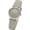Regent Damen Armbanduhr Analog Lederarmband grau UR2092529