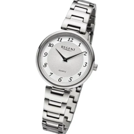 Regent Damen Armbanduhr Analog Metallarmband silber UR2254045
