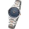 Regent Damen Armbanduhr Analog Metallarmband silber rosegold UR2212809