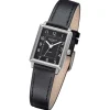 Regent Damen Armbanduhr Analog Lederarmband schwarz URF1316