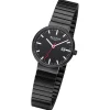 Regent Damen Armbanduhr Analog Edelstahlarmband schwarz URF1360