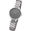 Regent Damen Armbanduhr Analog Metallarmband silber grau URF1501