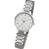 Regent Damen Armbanduhr Analog Metallarmband silber grau URF1502