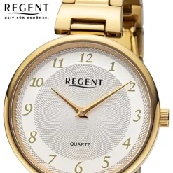 Regent Damen Armbanduhr Analog Metallarmband gold UR2214046
