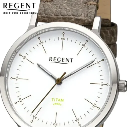 Regent Damen Armbanduhr Analog Lederarmband braun URBA699