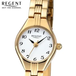Regent Damen Armbanduhr Analog Metallarmband gold URF1470