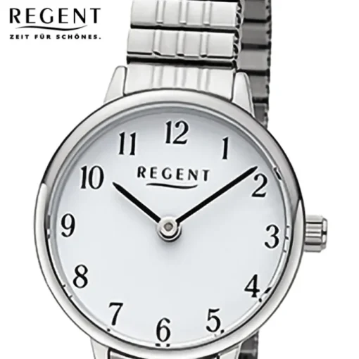Regent Damen Armbanduhr Analog Edelstahlarmband silber URF1510