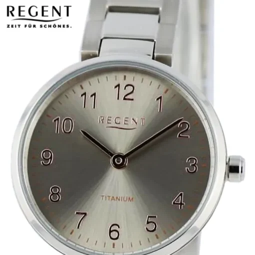 Regent Damen Armbanduhr Analog Metallarmband silber UR2192519