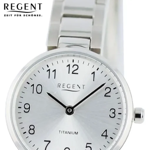 Regent Damen Armbanduhr Analog Metallarmband silber UR2192520