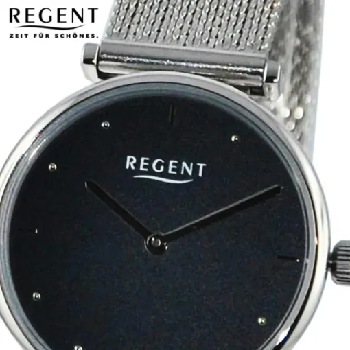 Regent Damen Armbanduhr Analog Metallarmband silber UR2251589