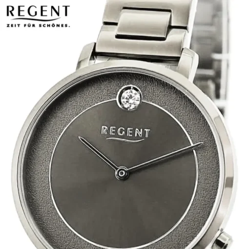 Regent Damen Armbanduhr Analog Metallarmband silber UR2252545