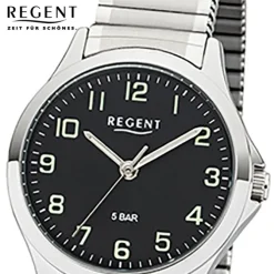 Regent Damen Armbanduhr Analog 2242415 Quarz-Uhr Metall silber UR2242415