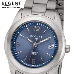 Regent Damen Armbanduhr Analog F-1168 Quarz-Uhr Metall silber URF1168