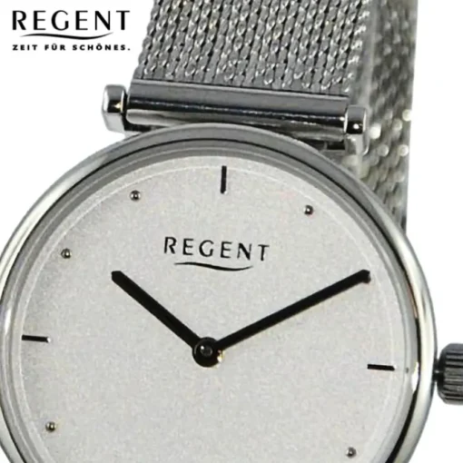 Regent Damen Armbanduhr Analog Metallarmband silber UR2251588