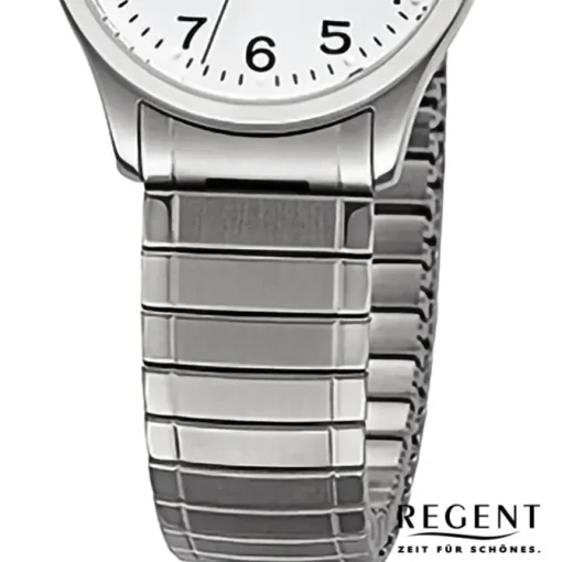 Regent Damen Armbanduhr Analog Edelstahlarmband silber URF1512