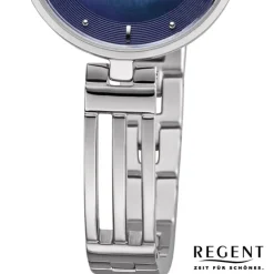 Regent Damen Armbanduhr Analog F-1148 Quarz-Uhr Metall silber URF1148